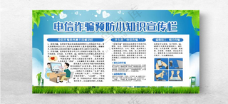 电信诈骗十大高发类案展板海报