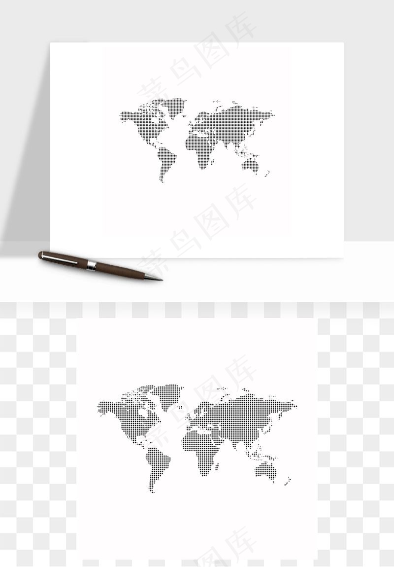 世界地图矢量png免抠