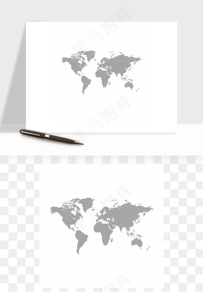 世界地图矢量png免抠