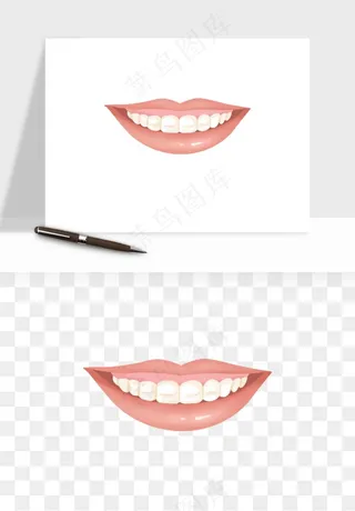 手绘牙齿矫正拔牙png免抠