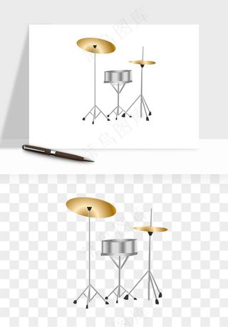 摇滚架子鼓乐器png免抠
