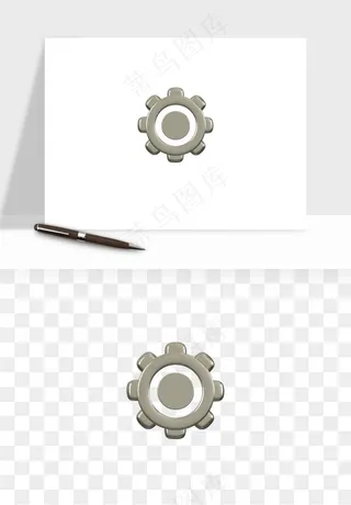 立体潮流金属质感小装饰png免抠