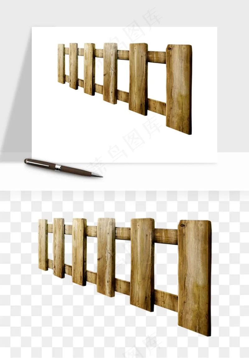 手绘围栏护栏栅栏png免抠