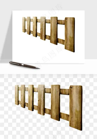 手绘围栏护栏栅栏png免抠