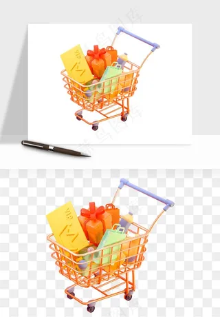 购物车购物篮png免抠图