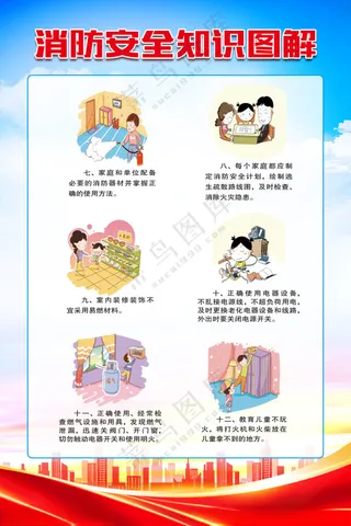 消防安全海报消防安全标语消防知识