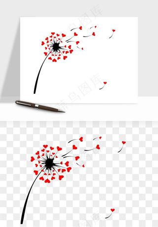 唯美蒲公英种子png免抠