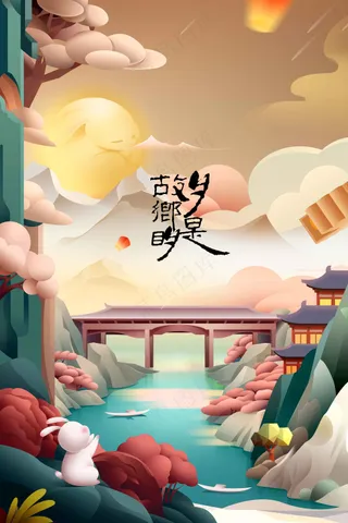 中秋节节日活动海报