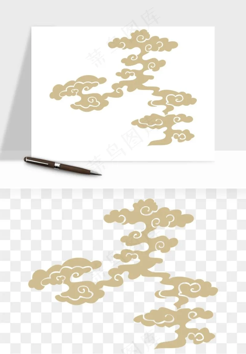 国潮祥云矢量png免抠