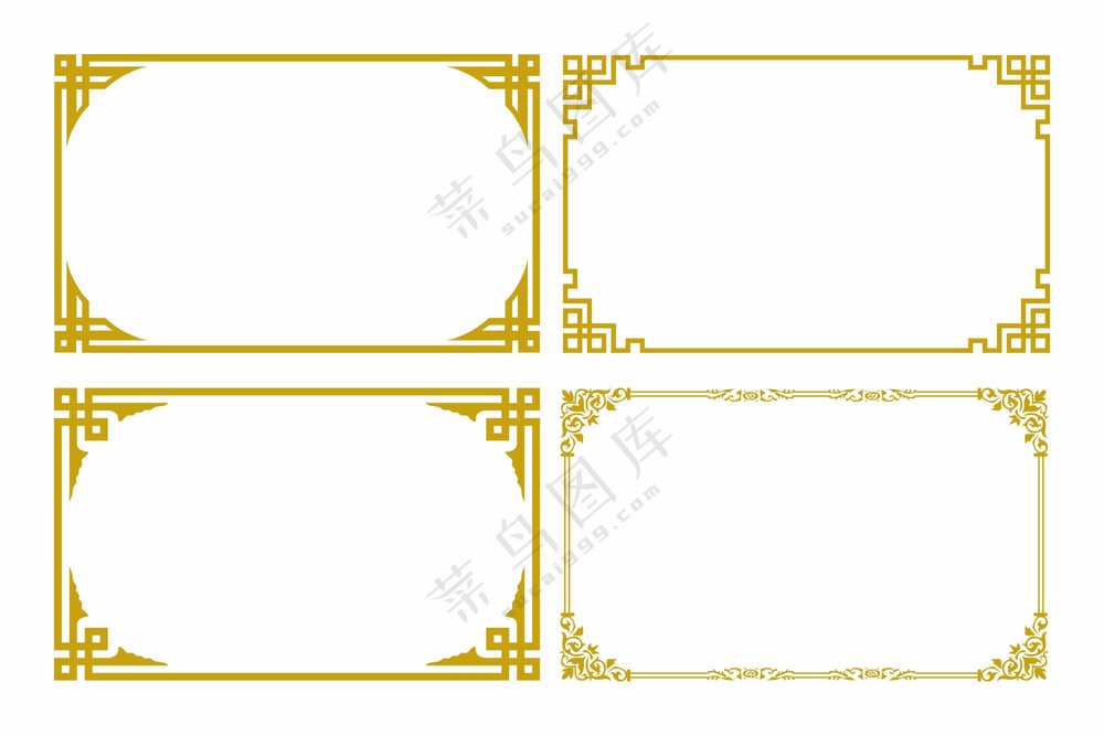 边框花边矢量素材