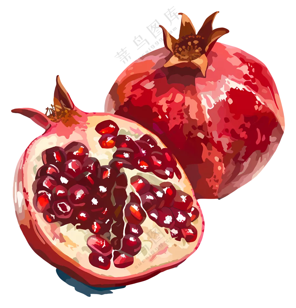 多汁的石榴