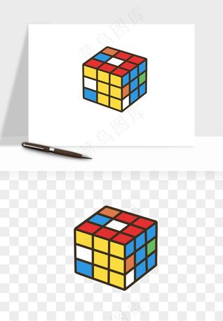 游戏魔方玩具png免抠