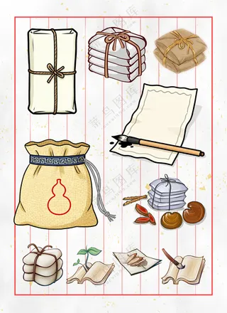 中医药材开处方单抓药元素大合集