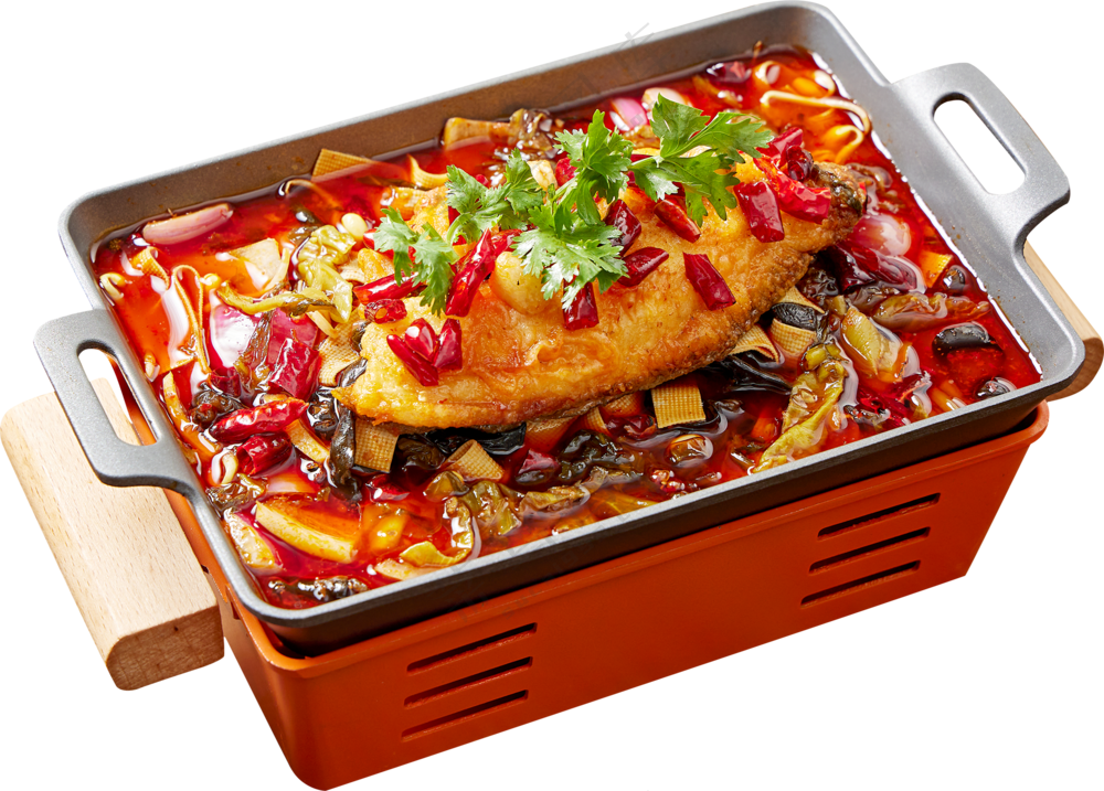 香辣烤鱼图