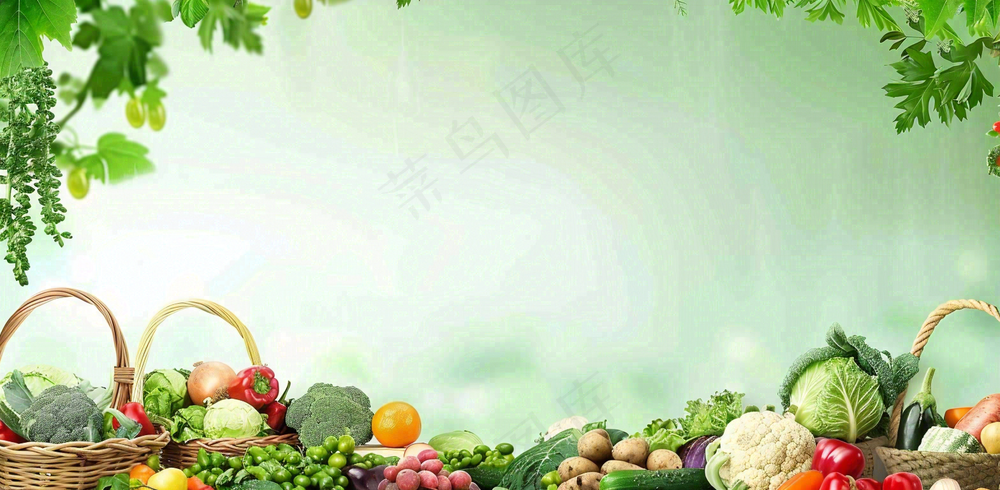 农林蔬果生鲜店水果店蔬菜店背景