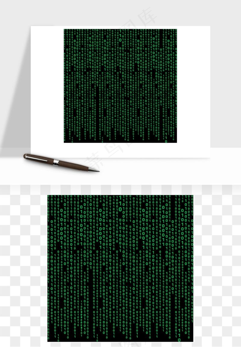 科技几何点线数字装饰png免抠