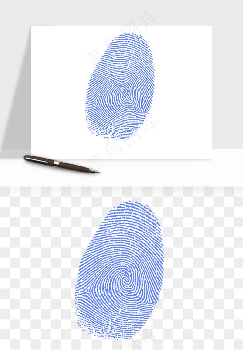 指纹手指纹路png免抠