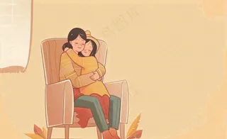 感恩节宣传插画海报背景