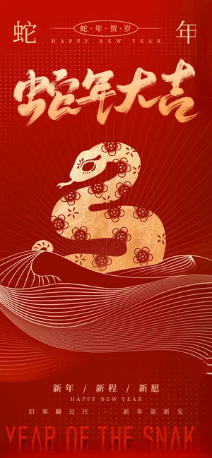 蛇年 广告设计150DPI海报