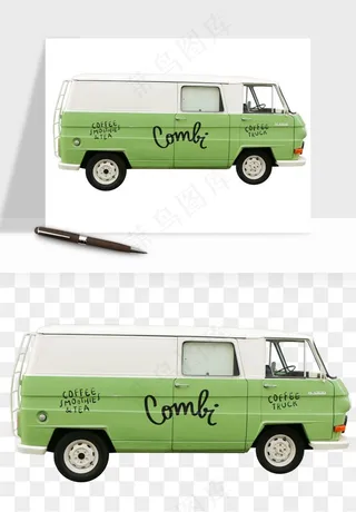 复古汽车交通工具png免抠