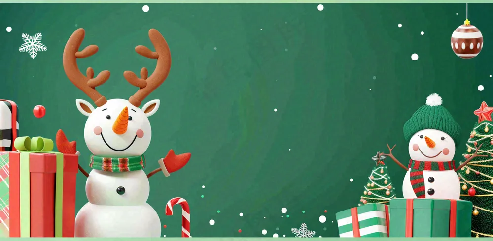 圣诞节卡通插画背景