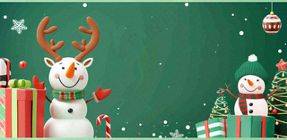 圣诞节卡通插画背景