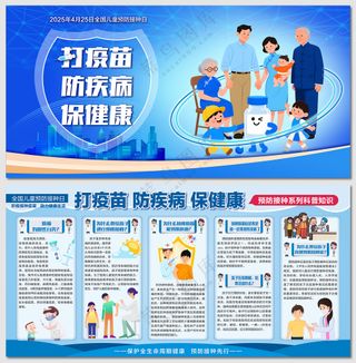 2025全国儿童预防接种展板
