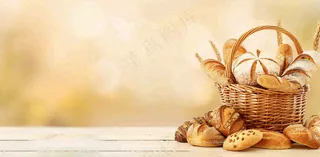 面包蛋糕甜点美食摄影图