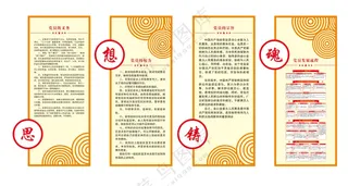 矢量党员权利义务形象墙