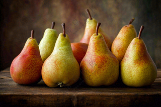 新鲜水果梨子摄影图