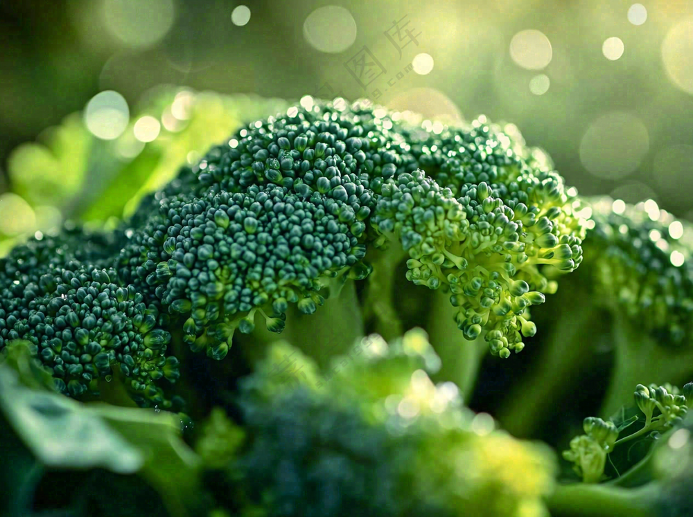 西兰花蔬菜绿色营养摄影图