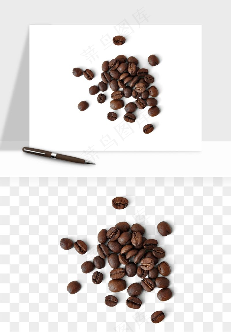 咖啡豆png免抠