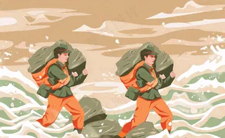 洪水自然灾害防洪预警摄影图