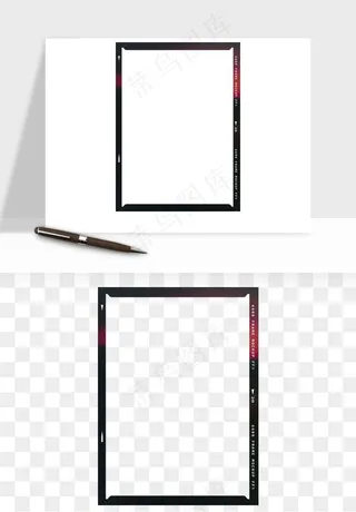 电影黑胶胶片元素png免抠