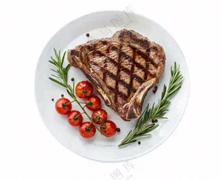 牛排番茄西餐食物免抠
