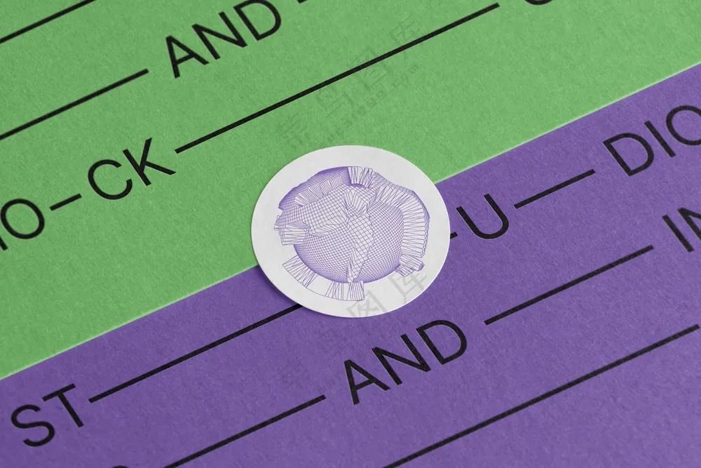 信封贴纸标签样机03