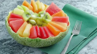 美食沙拉新鲜摄影果肉水果美味果盘