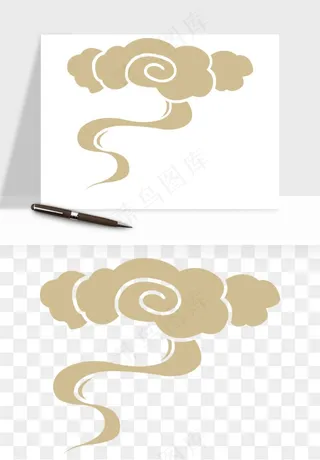 国潮祥云矢量png免抠