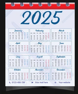 2025年日历  设计广告设计