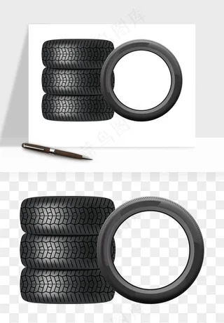 轮胎汽车零件png免抠