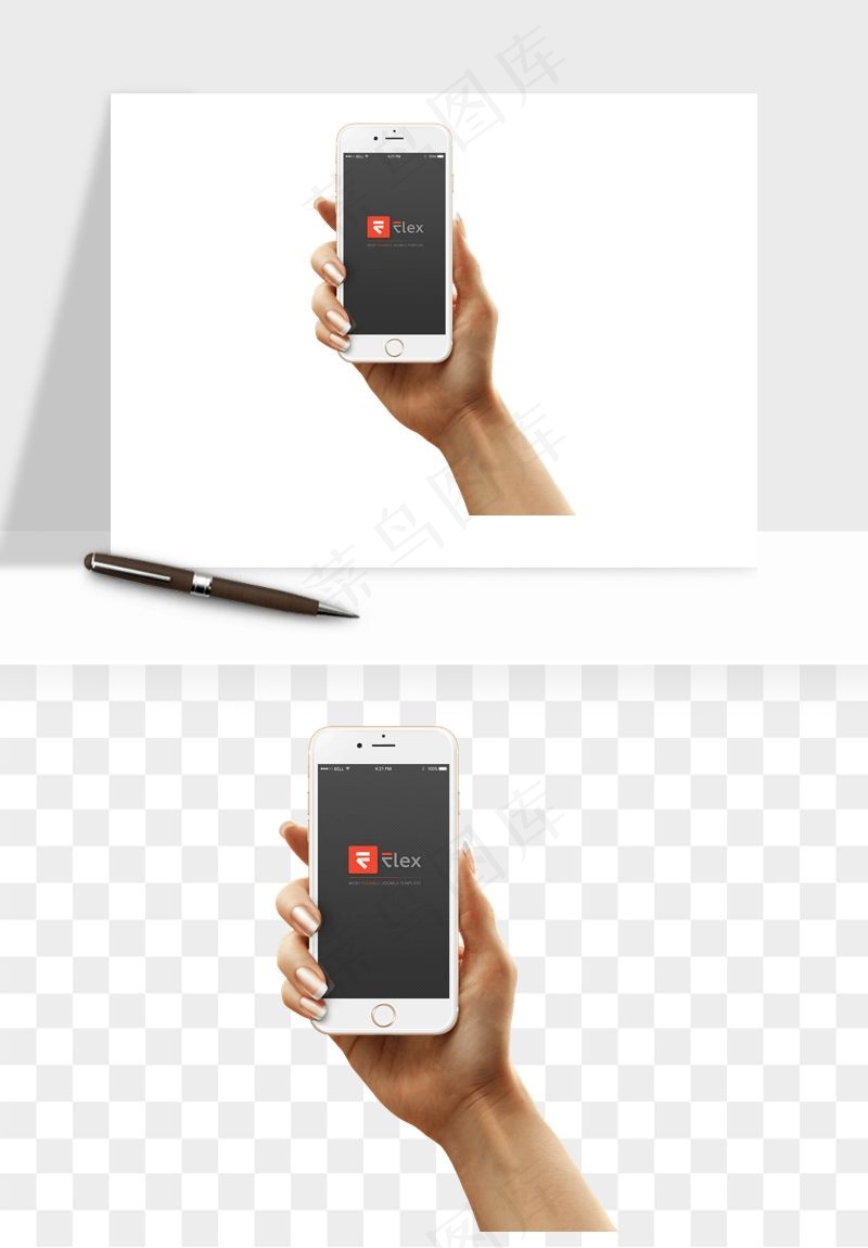 手拿手机素材png免抠