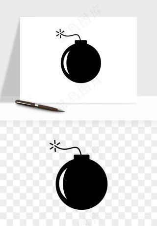 卡通地雷炸弹png免抠