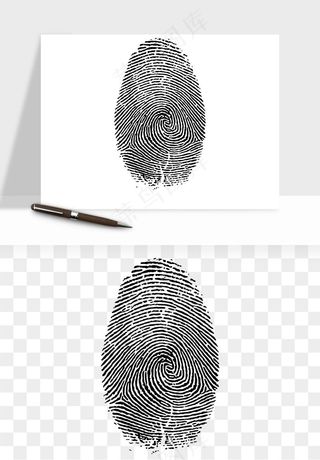 指纹手指纹路png免抠
