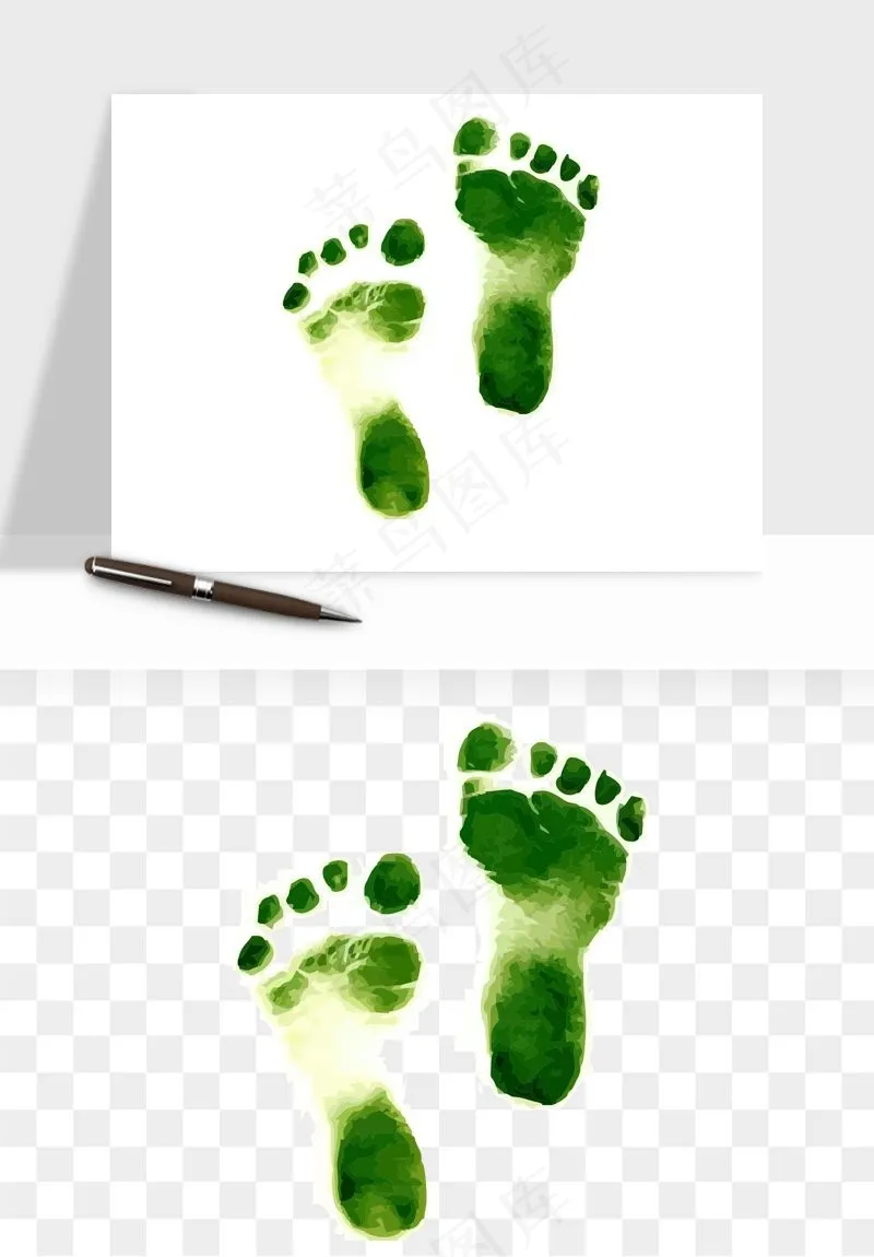 脚印脚丫鞋印png免抠