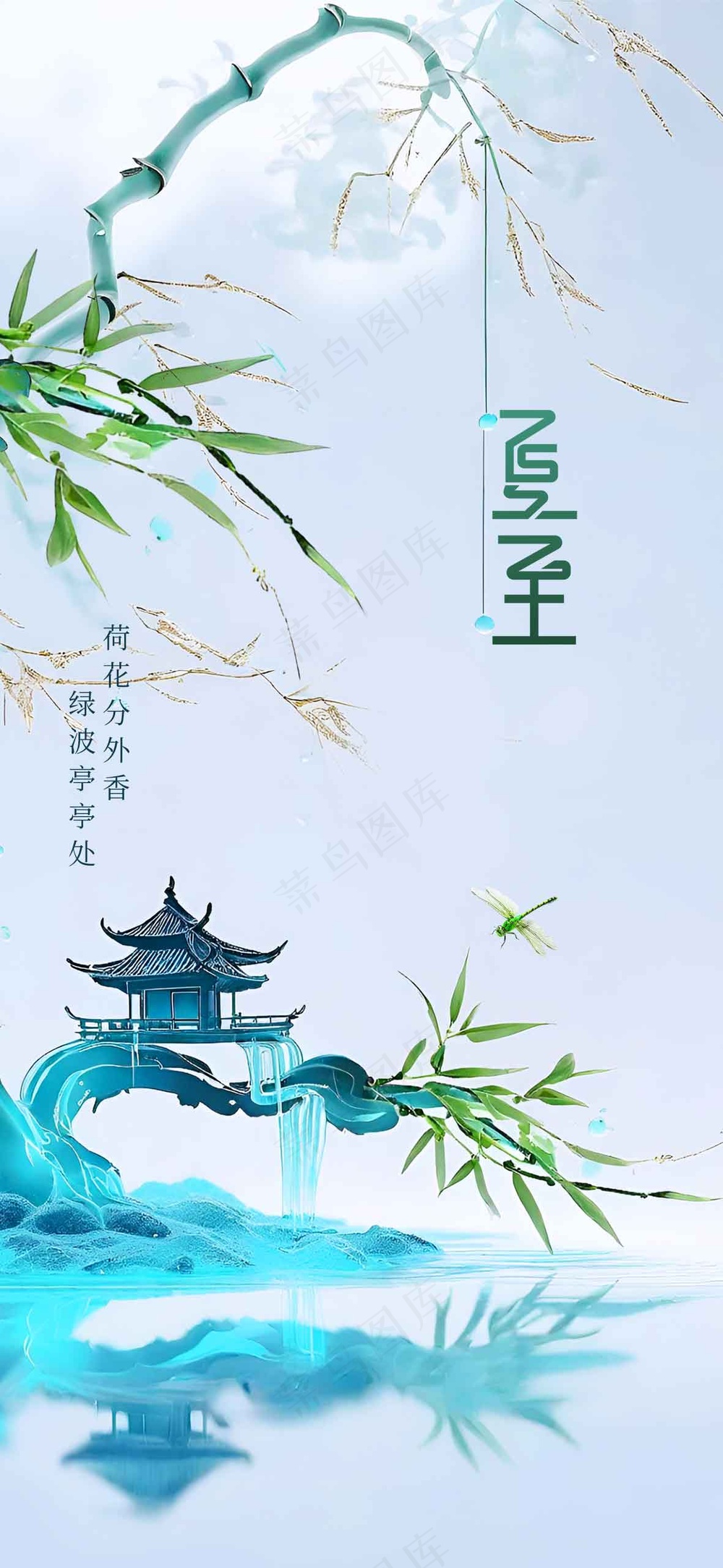 夏至节气传统活动海报