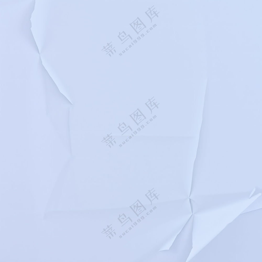  白色皱褶纸张