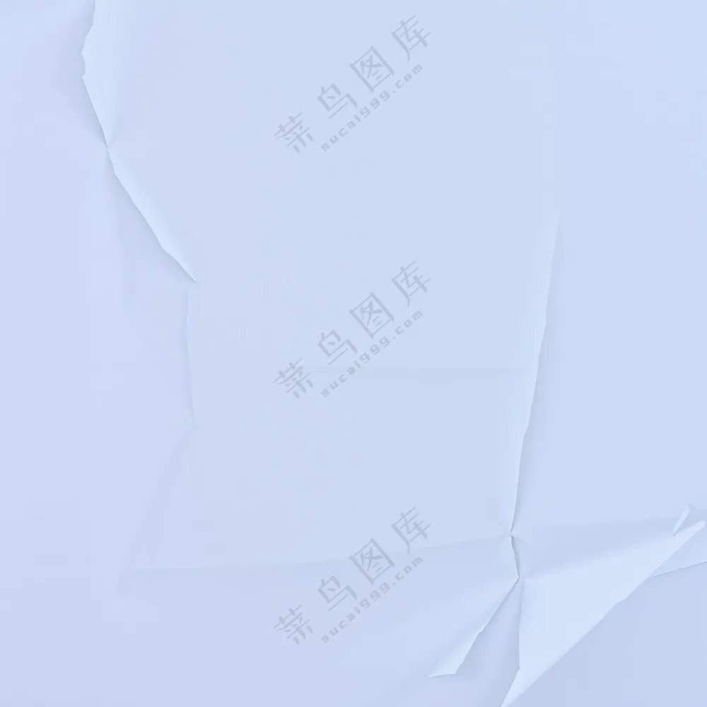  白色皱褶纸张