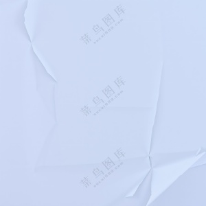 白色皱褶纸张
