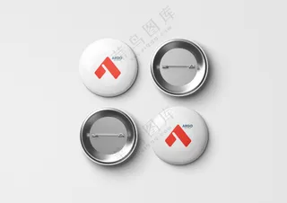 金属徽章胸章胸牌logo吧唧文创样机-2