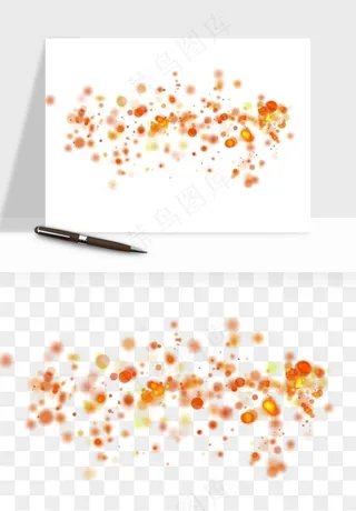 彩色光斑梦幻光点png免抠